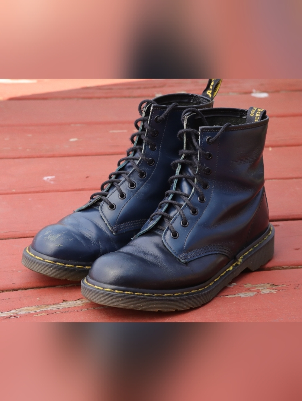 Vintage DR. Marten Navy Blue Made In England